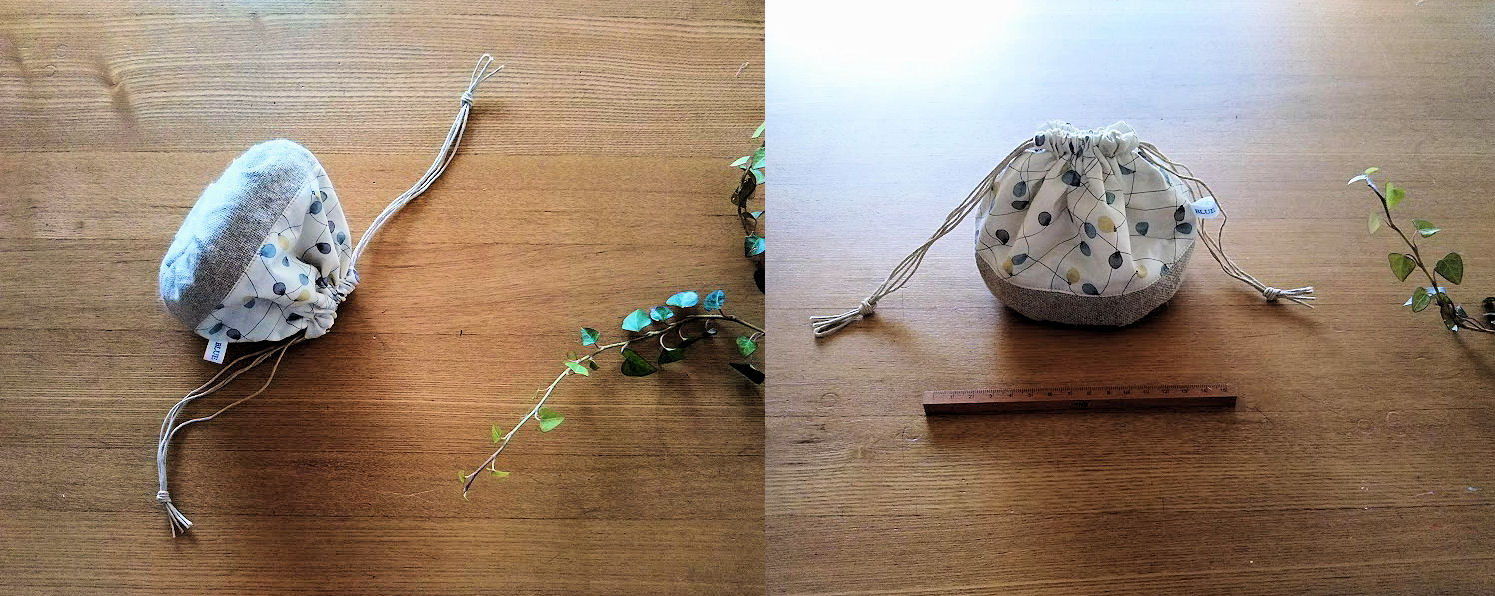 森のくり巾着のアレンジ