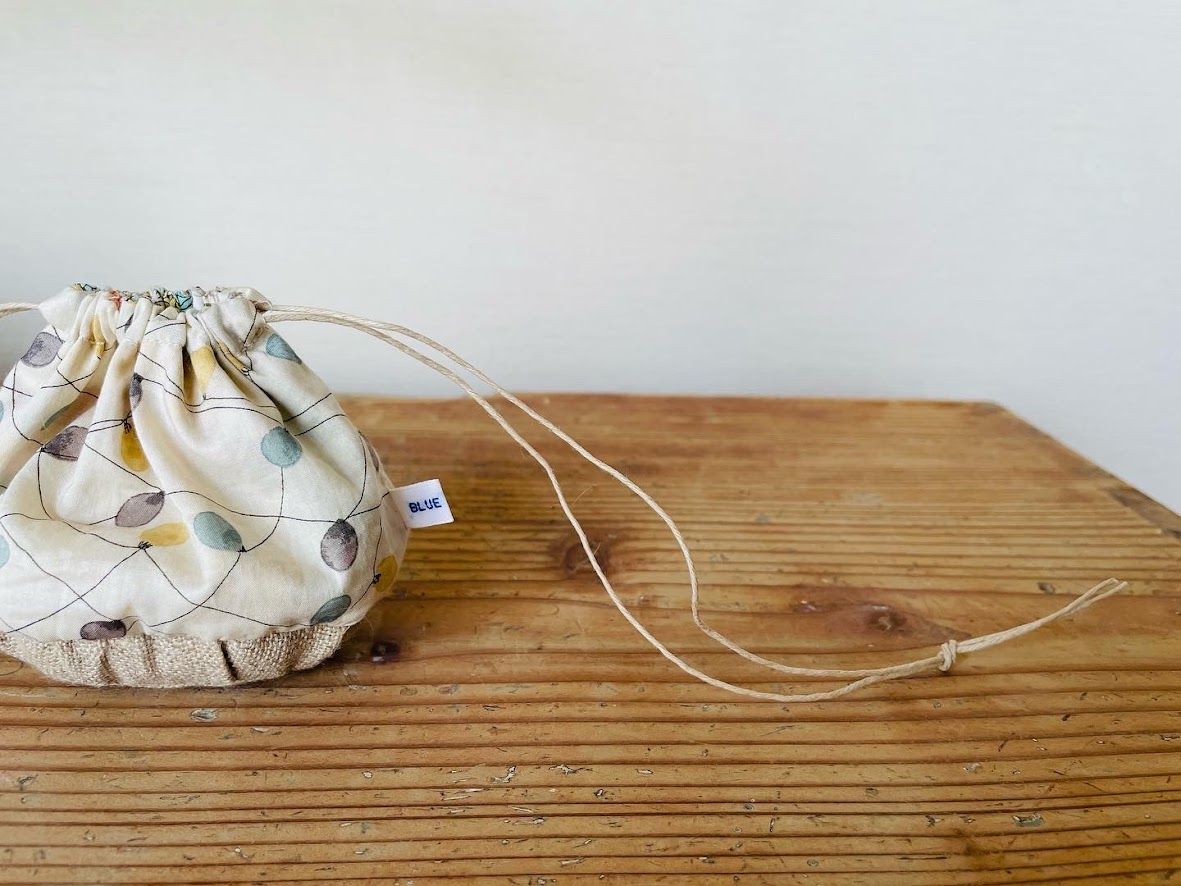 ピーショルムパークのピンクッションの巾着時の姿